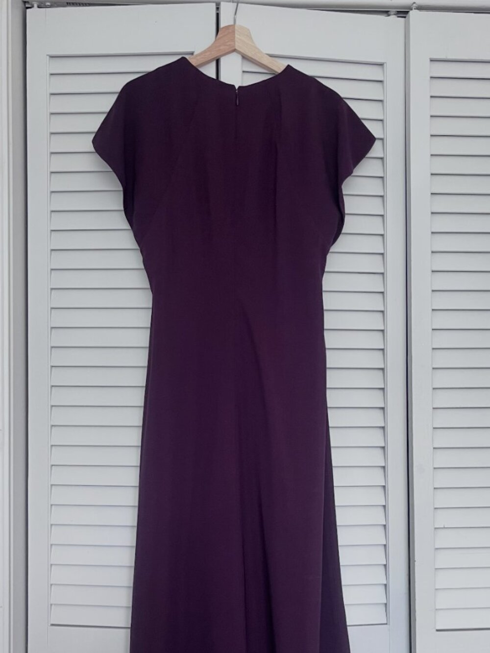 COS CAPE-SHOULDER MIDI DRESS SIZE 12 *NEW WITH TAGS* - Picture 3 of 7